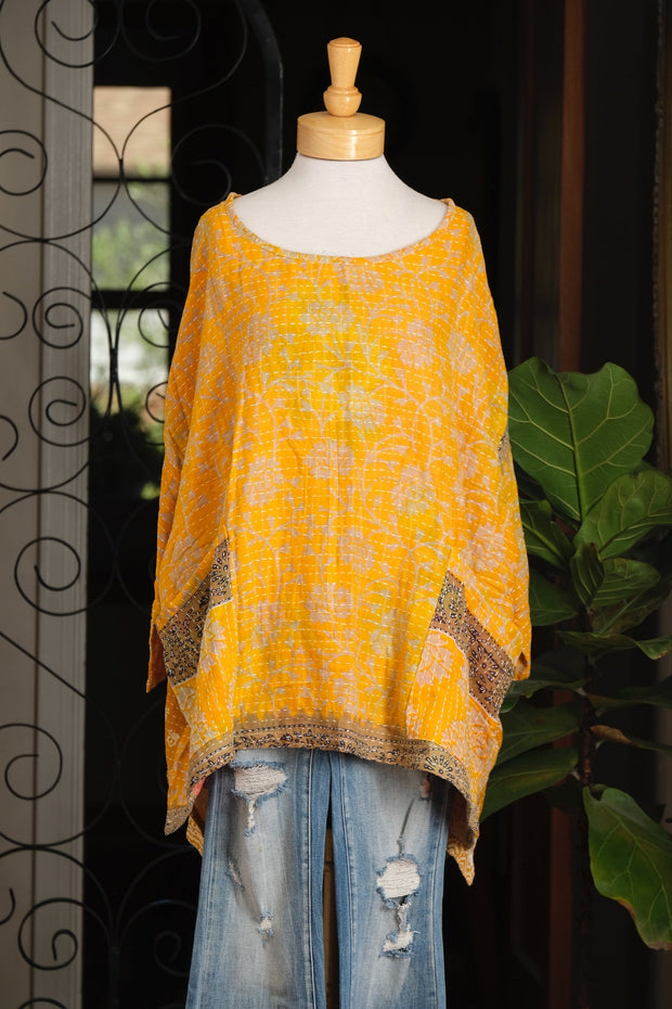Kantha Pullover in Pockets Full of Sunshine
