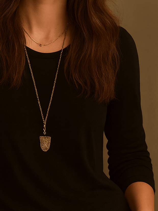 Basic Soft Ivory Everyday Long Sleeve T-shirt