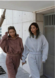 Stylish Bestie Long-sleeved Sports and leisure Two-piece suits