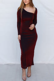 Atonia Maxi Dress - Red Shimmer
