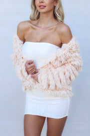 Bambi Faux Fur Jacket - Blush Pink