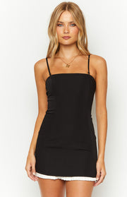 Elias Black Strapless Mini Dress