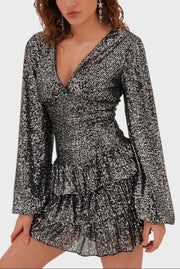 "Paris" dress silver