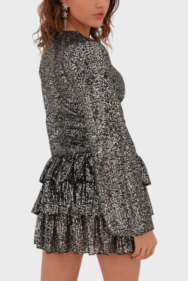 "Paris" dress silver