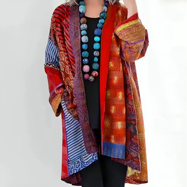 Kathleen | Artistic Patchwork Kimono Jacket