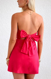 Love Parade Red Strapless Mini Dress
