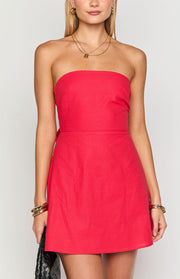 Love Parade Red Strapless Mini Dress
