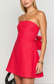 Love Parade Red Strapless Mini Dress