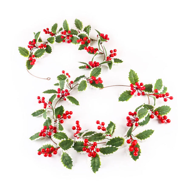 Christmas Atmosphere Layout Simulation Christmas Rattan Wall Hanging Home Decoration Red Berry Soft Rattan