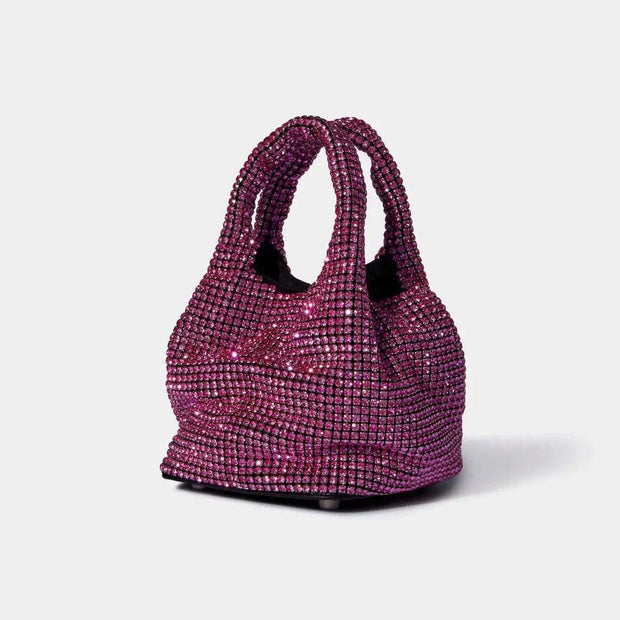 Crystal Bucket Bag Women's Mini Handbag