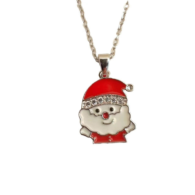 New Christmas Drip Necklace Female Niche High-Grade Christmas Atmosphere Titanium Steel Ornament