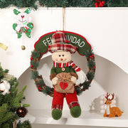 Christmas Decoration Vine Ring Garland Door Hanging Christmas Gift Hanging Ornaments Show Window Scene Arrangement Christmas Wreath