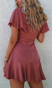 Satin Butterfly Dress - Rose Pink