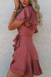 Satin Butterfly Dress - Rose Pink
