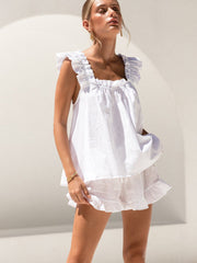 Women's Short Tank Top Shorts Pajama Set