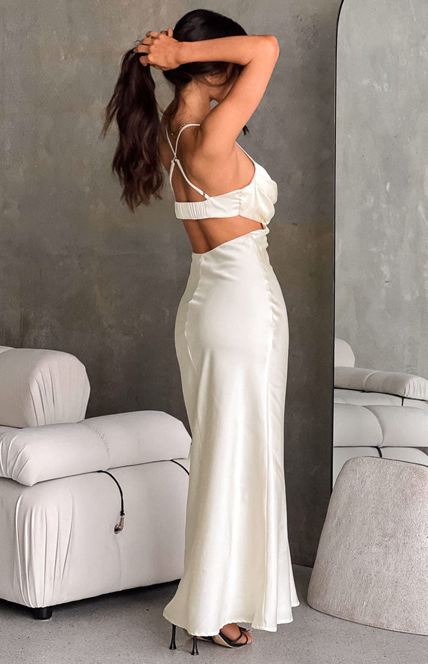 Taleah Cream Cut Out Maxi Dress