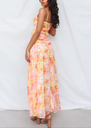 Yura Maxi Dress - Yellow Floral