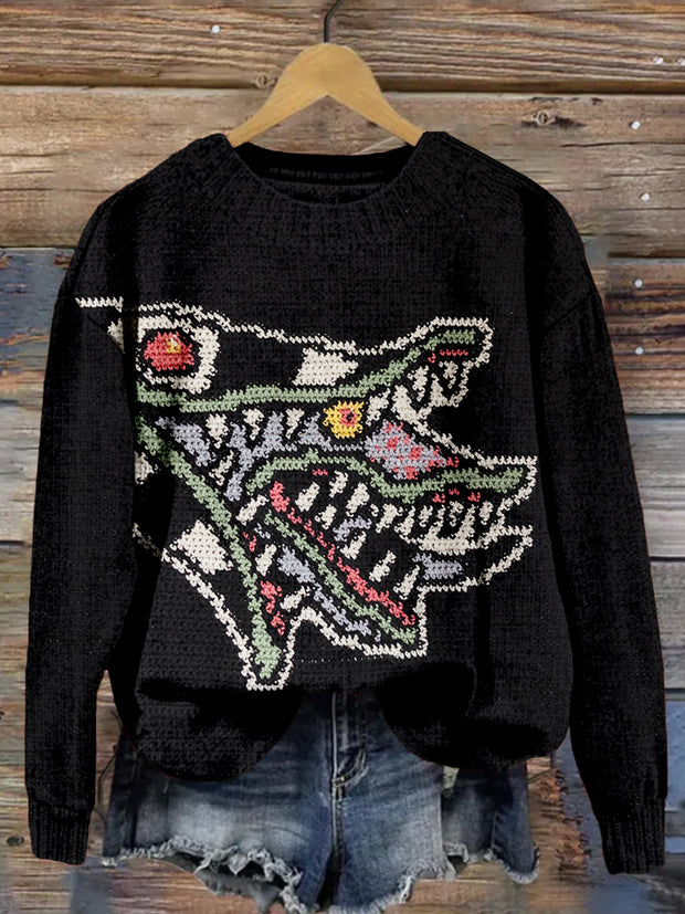 Sandworm Crochet Pattern Halloween Horror Movie Cozy Sweater