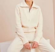 Temperament sports and leisure knitted two-piece set