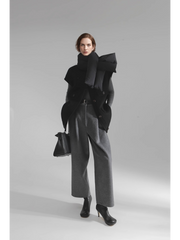 Luxury Camel Hair Vest for Women – Reversible Wool Gilet Winter Sleeveless Coat