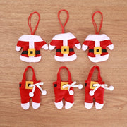 6 Pieces Christmas Silverware Holders Knife Fork Pouch Bag