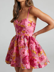 Pink mini dress