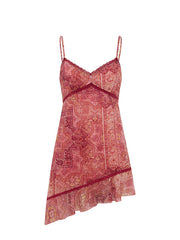 Spaghetti straps v neck mini dress