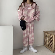 Fashion Casual Tie Dye Loose Two-piece Set