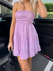 Ruched mini dress
