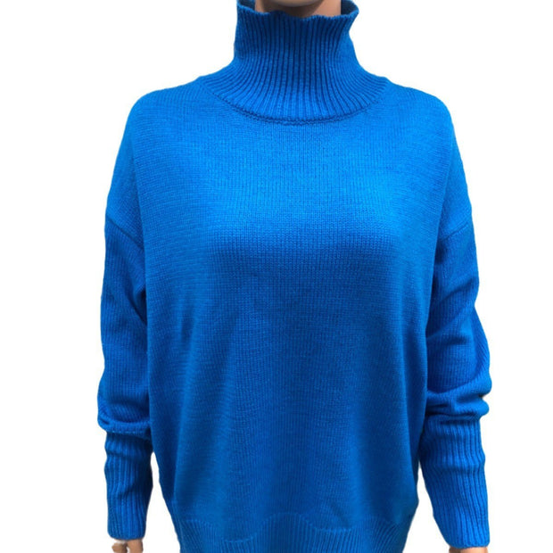 Long-sleeved Pullover Solid Color Sweater