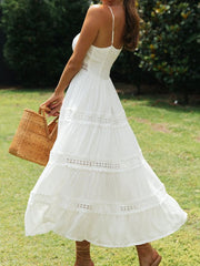 V neck maxi dress