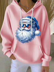 Women's Christmas Print Casual Hoodie