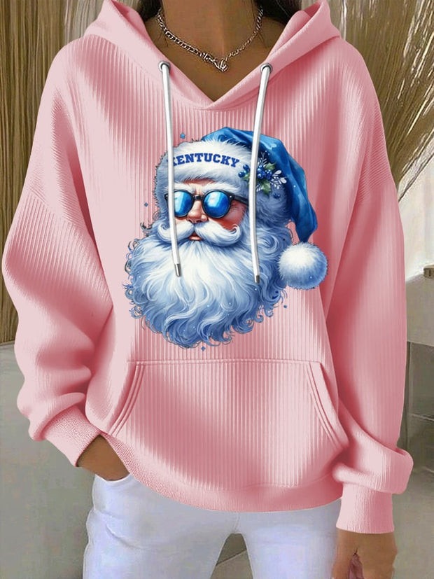 Women's Christmas Print Casual Hoodie