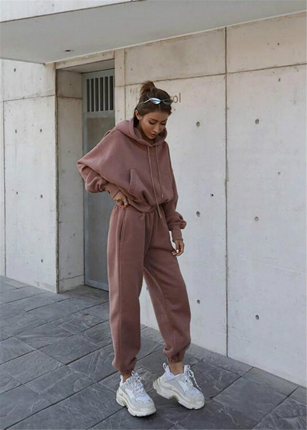 Stylish Bestie Long-sleeved Sports and leisure Two-piece suits