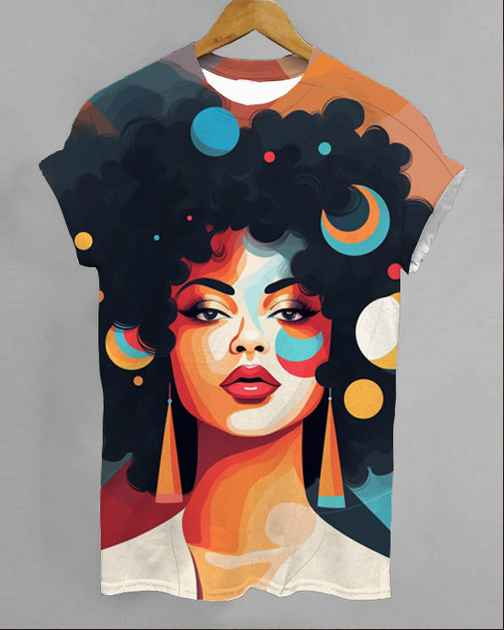 Black Woman Art T-Shirt