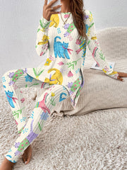 Women's Stretching Kitten Pajama Set