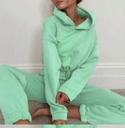 Two-piece Long-sleeved Sports And Leisure Sweater Suit