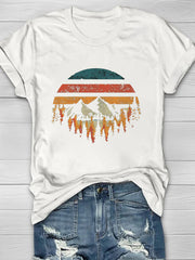 Nature Landspace Print Women's T-shirt