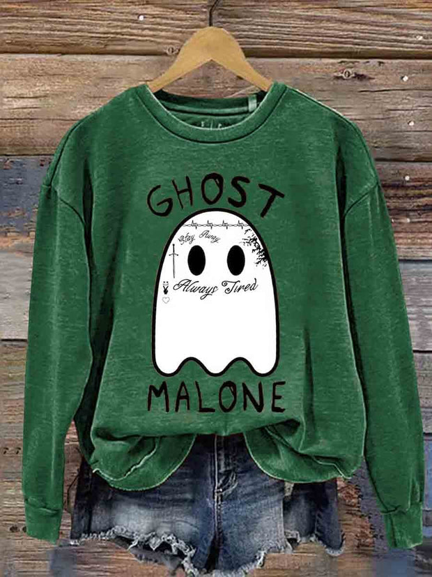 Ghost Malone Halloween Casual Sweatshirt