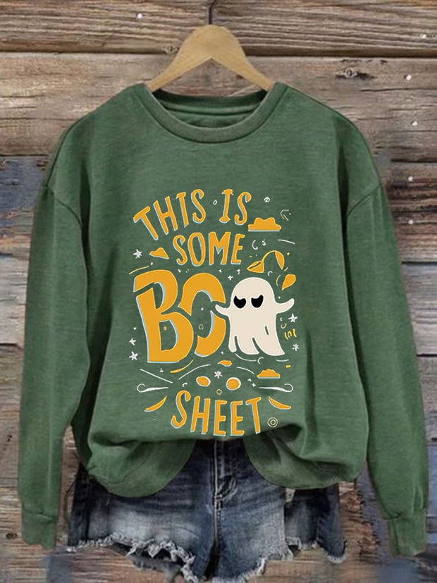 Women's Halloween Printed Sweatshirt