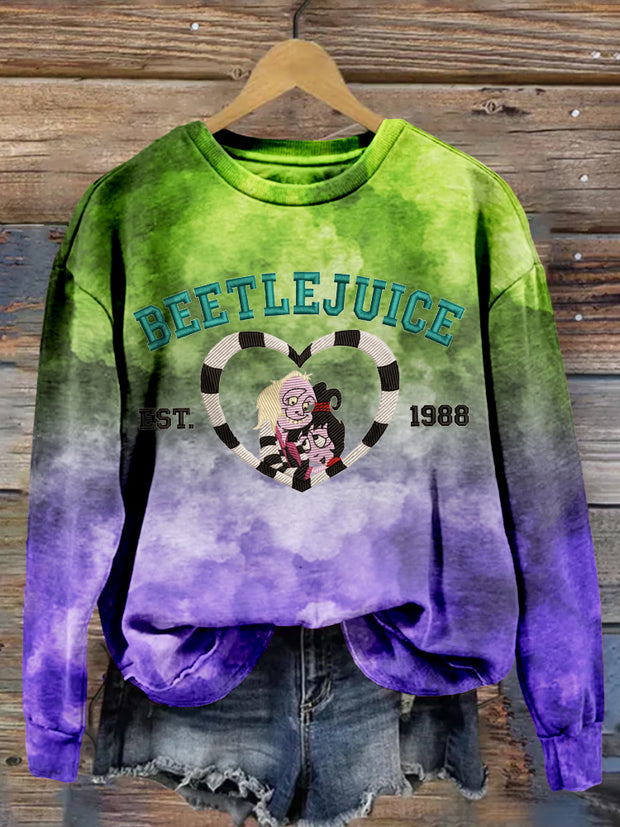 Halloween Horror Movie Inspired Washed Sweatshirt