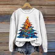 Women's Christmas Tree Art Casual Sweatshirt