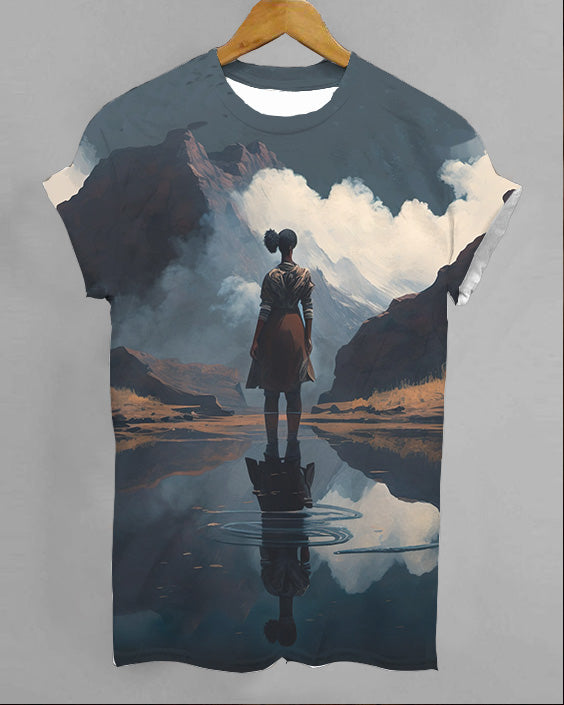 Art Illustration Printed T-Shirt