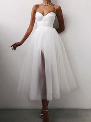 Thin straps midi dress