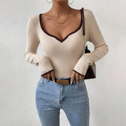 Fashion Slim Fit V-neck Sweater