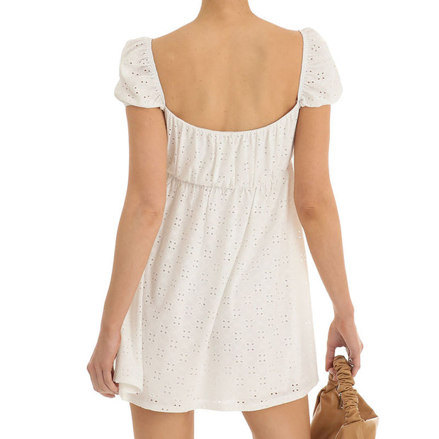 Baby Doll Dress In White