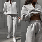 Casual Sweatshirt and Trousers Two-piece Suit