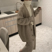 Temporary Twist Sweater Jacket Skirt Two -piece Suit