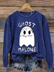 Ghost Malone Halloween Casual Sweatshirt