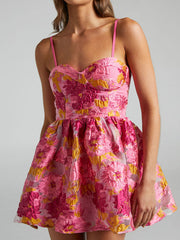 Pink mini dress